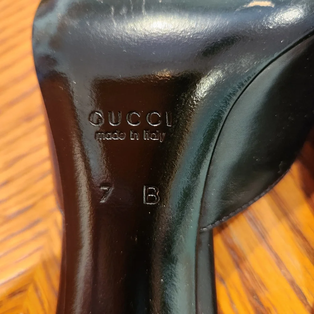 Vintage Gucci Leather Mules - Picture 6 of 7